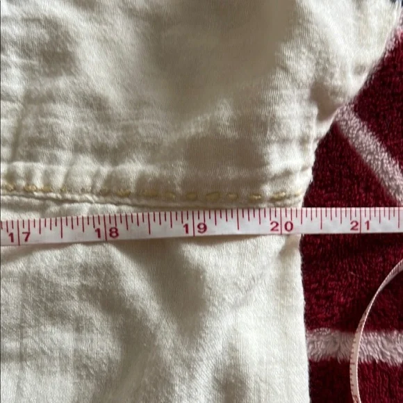 EUC Anthropologie Embroidered Off White Boho Top Small - Picture 8 of 8